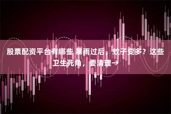 股票配资平台有哪些 暴雨过后，蚊子变多？这些卫生死角，要清理→